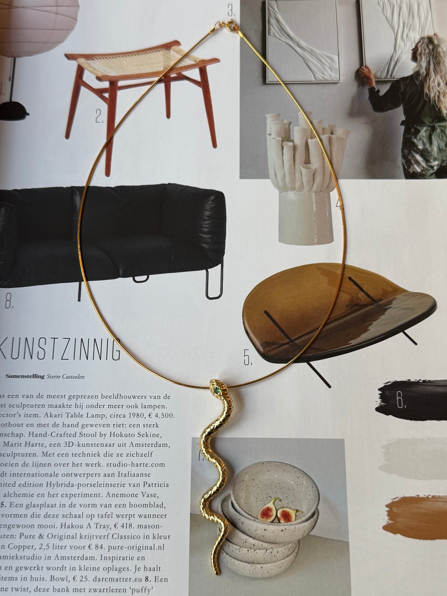 Snake choker necklace