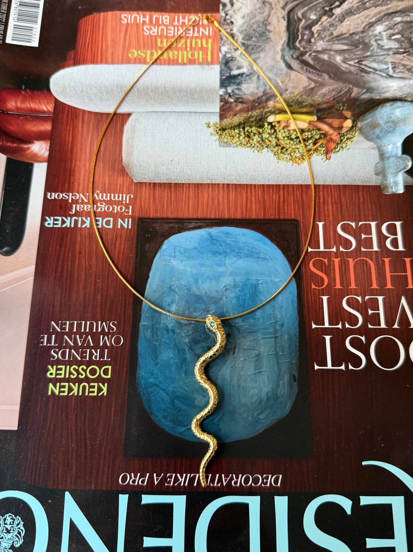 Snake choker necklace