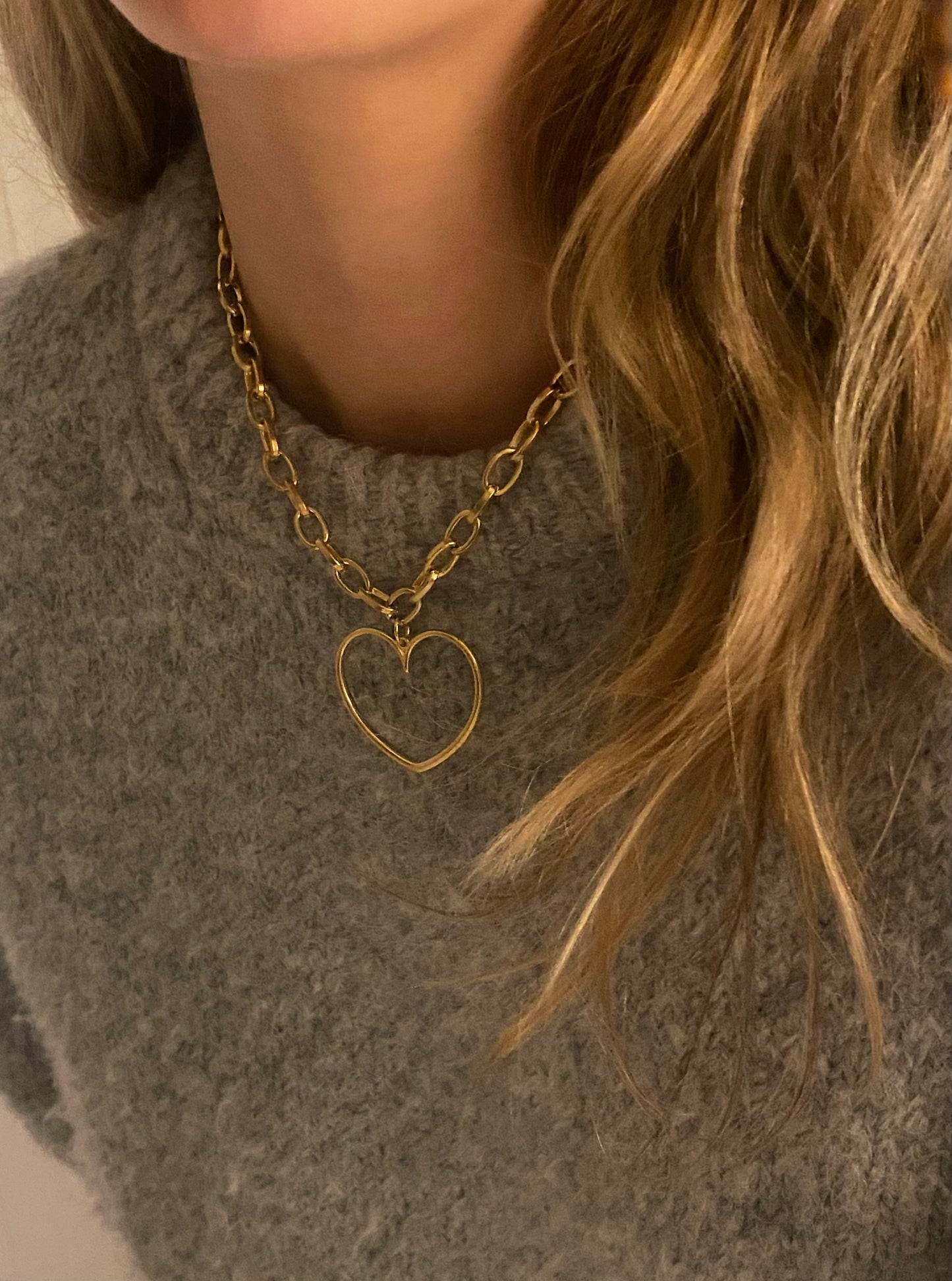 Big heart necklace